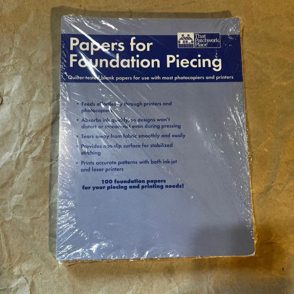 That Patchwork Place 100ct Papers for Foundation Piecing White Printer Friendly